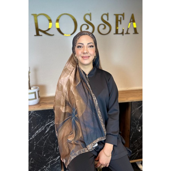 Desenli Bambu Şal 029V